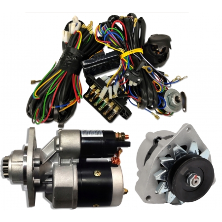ZESTAW ROZRUSZNIK + ALTERNATOR 14V 50A + INSTALACJA ELEKTR. URSUS C-360